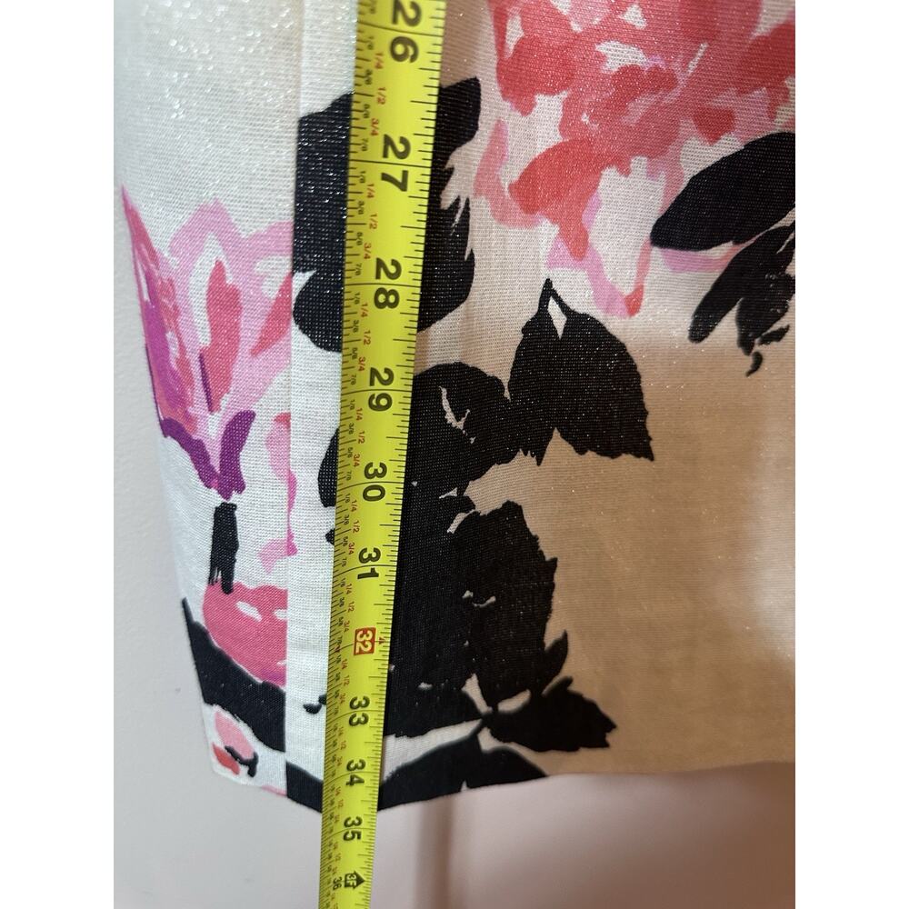 Lilly Pulitzer Dress Womens Size 8 White Strike Of Midnight Floral Jeweled Shift - Picture 12 of 16